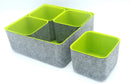 Felt Bottom Organizers  - Set of 5