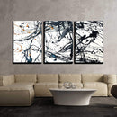 Abstract Ink on Canvas  - 3 Panel